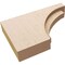 Ekena Millwork 2in. W x 8in. H x 12in. L Rivera Woodgrain TimberThane Rafter Tail, Primed Tan RFTUR02X08X12RIVRCPR - alternate 4
